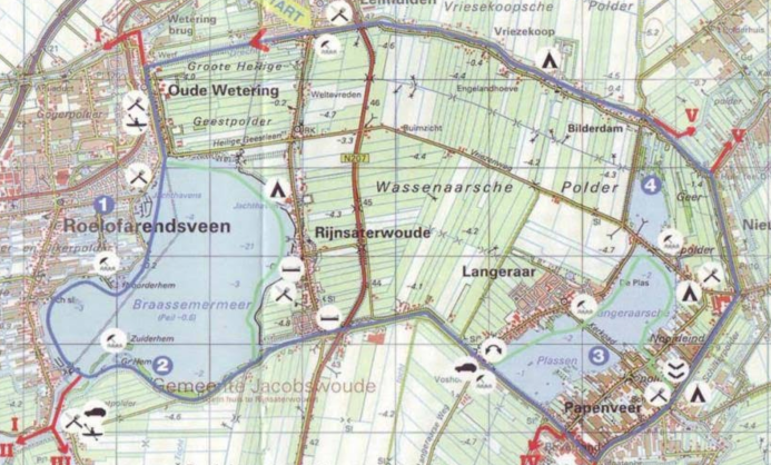 Routes in Zuidholland