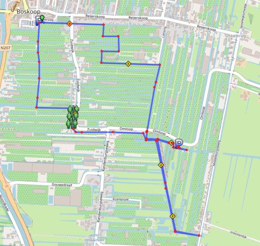 Boskoop oost 7 km
