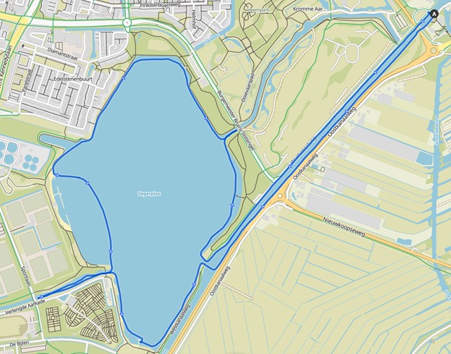 Rondje Zegerplas, Zegerstrand en mondingen Kromme Aar